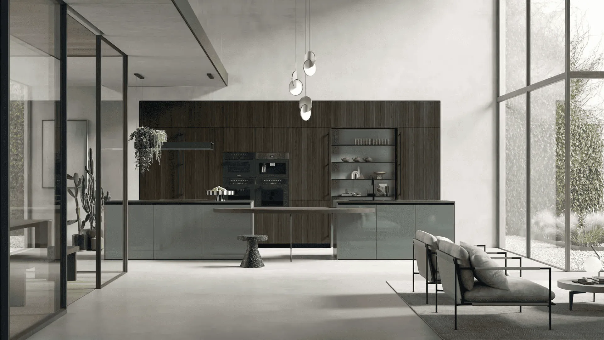 Minimal style, color in the foreground