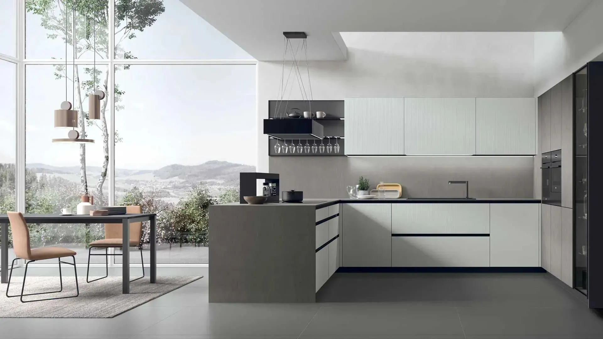 With Aliant by Stosa, high modularity and high-quality materials
