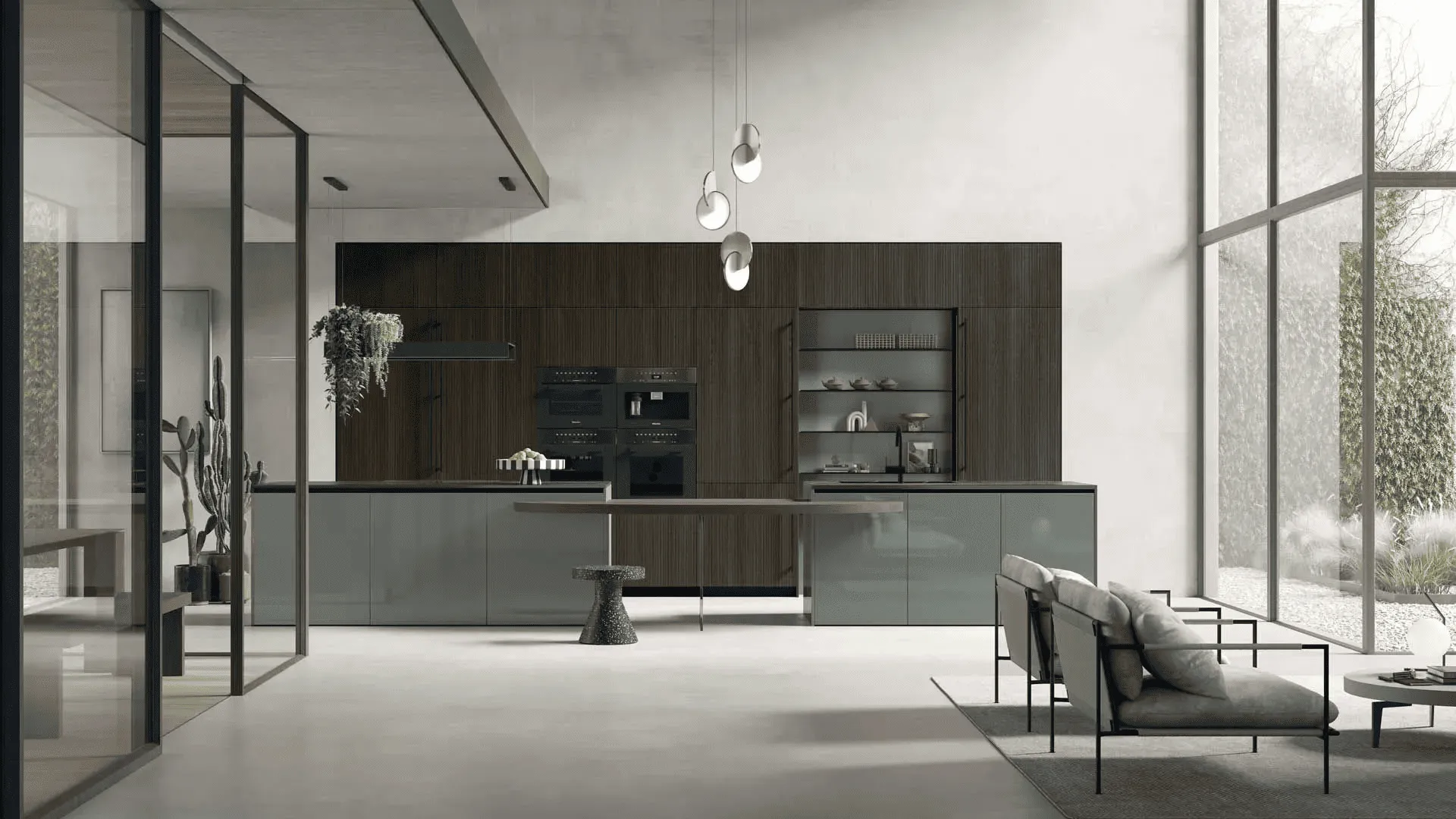 Minimal style, color in the foreground